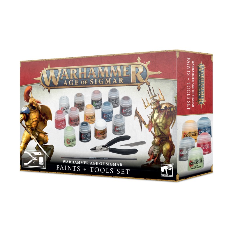 Set de peinture + outils warhammer age of sigmar