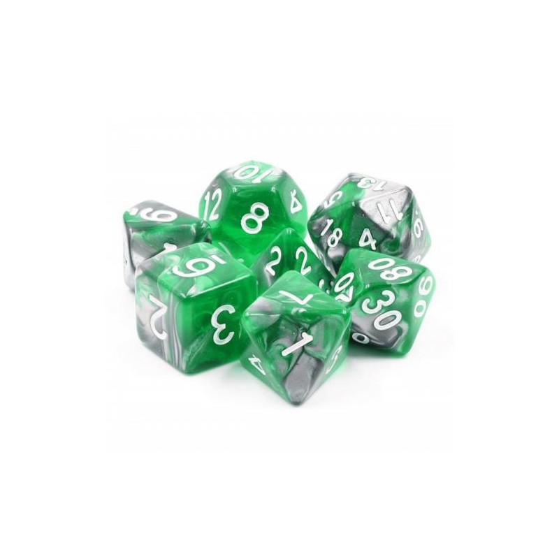 Lot de 7 dés – Emerald Ore