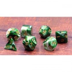 Lot de 7 dés – Emerald...