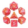 Lot de 7 dés – Fusion Orange et fuchsia